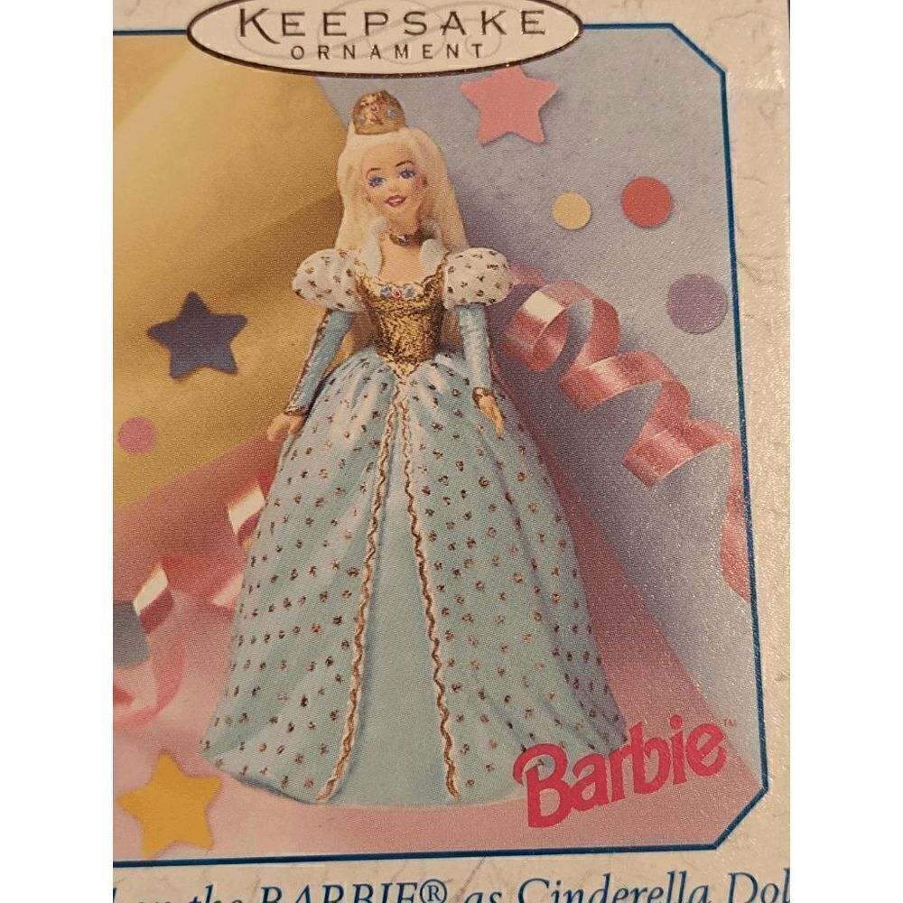 NEW 1999 HALLMARK KEEPSAKE ORNAMENT BARBIE AS CINDERELLA